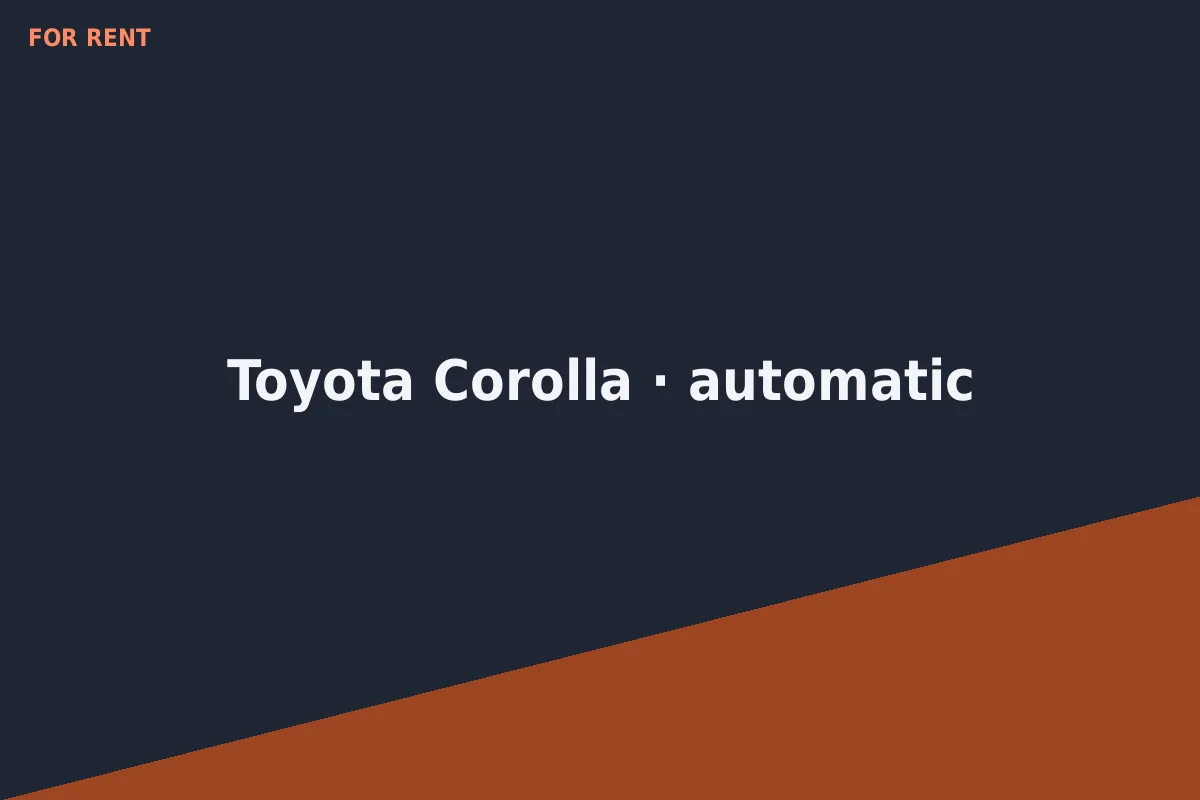 Toyota Corolla · automatic